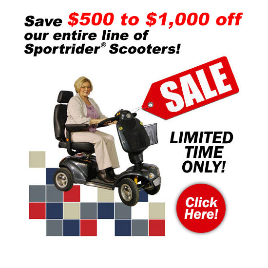 Mobility Scooter Sale for Western Canada, including Alberta, Saskatchewan and Manitoba.